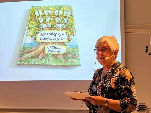 Ulla Thorsell Östlund berättar om Östanbäcksfolket 2024-05-16 Kramfors bibliotek